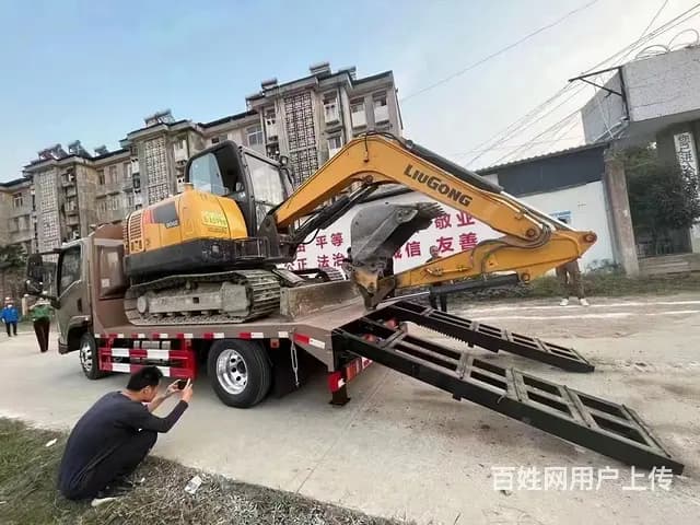 丹东蓝牌拖板车 75/90挖机拖板车全国包上牌 - 图片 6